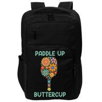 Paddle Up Buttercup Floral Pickleball Paddle Impact Tech Backpack