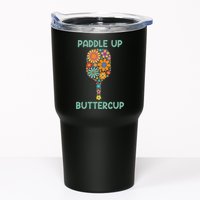 Paddle Up Buttercup Floral Pickleball Paddle Tumbler