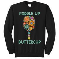 Paddle Up Buttercup Floral Pickleball Paddle Tall Sweatshirt