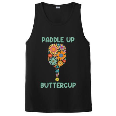 Paddle Up Buttercup Floral Pickleball Paddle PosiCharge Competitor Tank