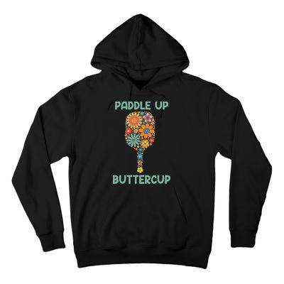 Paddle Up Buttercup Floral Pickleball Paddle Tall Hoodie