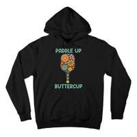 Paddle Up Buttercup Floral Pickleball Paddle Tall Hoodie