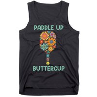 Paddle Up Buttercup Floral Pickleball Paddle Tank Top