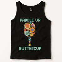 Paddle Up Buttercup Floral Pickleball Paddle Tank Top