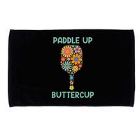 Paddle Up Buttercup Floral Pickleball Paddle Microfiber Hand Towel