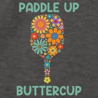 Paddle Up Buttercup Floral Pickleball Paddle Vector Backpack