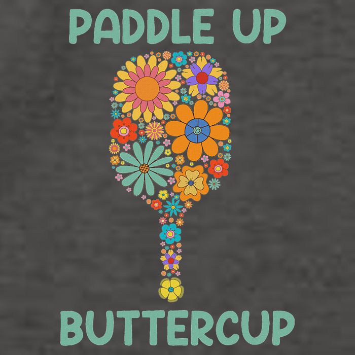 Paddle Up Buttercup Floral Pickleball Paddle Vector Backpack