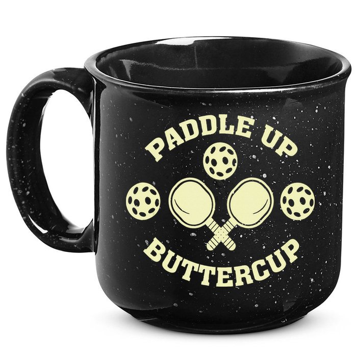 Paddle Up Buttercup For Pickleball 15oz Campfire Ceramic Mug