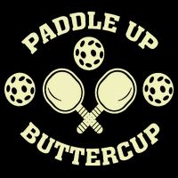 Paddle Up Buttercup For Pickleball Drawstring Bag