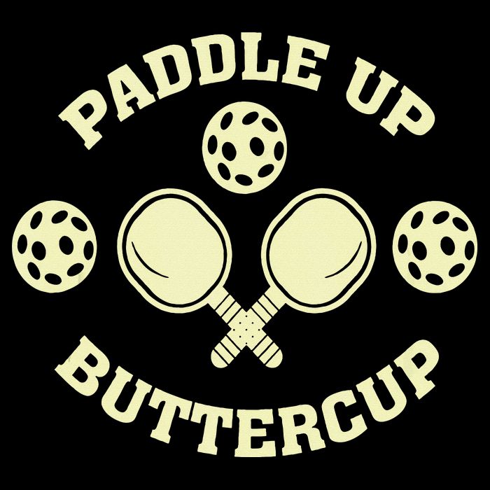 Paddle Up Buttercup For Pickleball Drawstring Bag