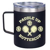 Paddle Up Buttercup For Pickleball 12oz Stainless Steel Coffee Mug