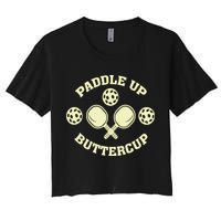 Paddle Up Buttercup For Pickleball Crop Top