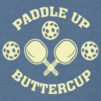 Paddle Up Buttercup For Pickleball Garment-Dyed Sweatshirt