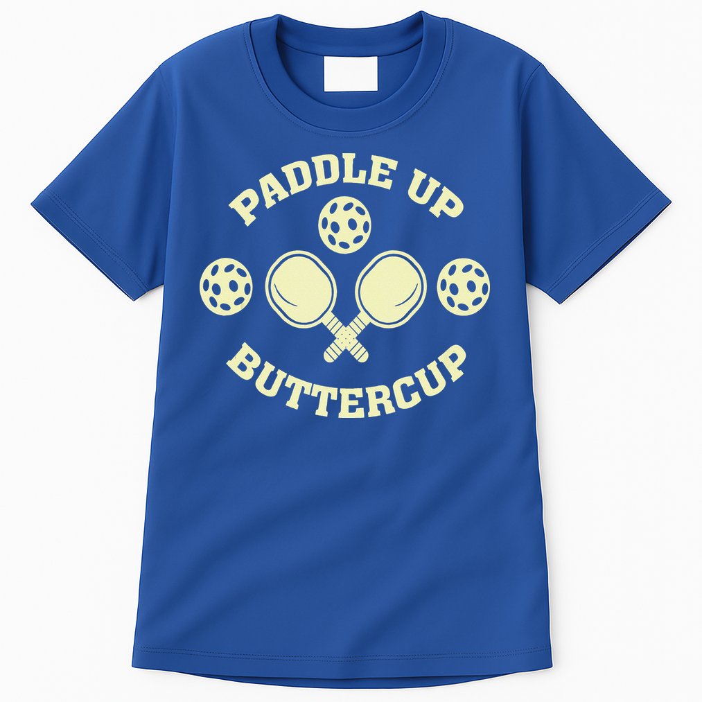 Paddle Up Buttercup For Pickleball Tall T-Shirt