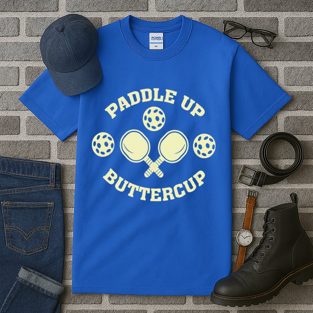 Paddle Up Buttercup For Pickleball Tall T-Shirt