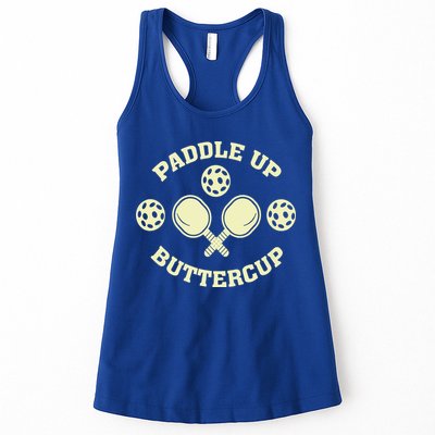Paddle Up Buttercup For Pickleball Womens Tank Top