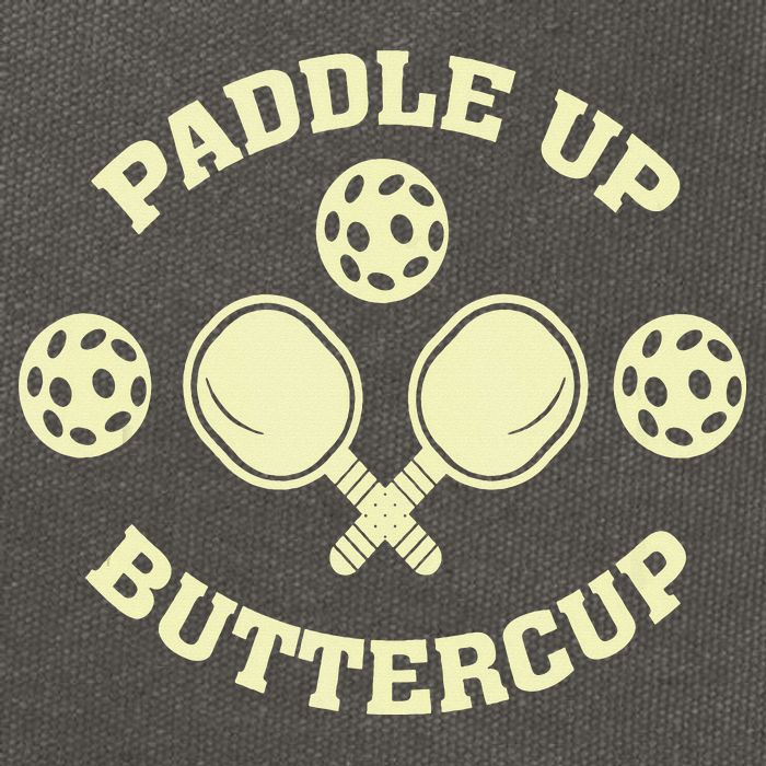 Paddle Up Buttercup For Pickleball Cotton Canvas Backpack