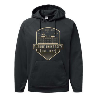 Purdue University Boilermakers Badge Performance Fleece Hoodie