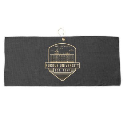 Purdue University Boilermakers Badge Large Microfiber Waffle Golf Towel