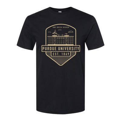 Purdue University Boilermakers Badge Softstyle CVC T-Shirt