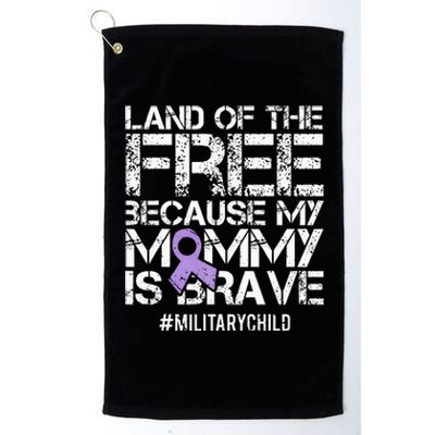 Purple Up Brat Military Child Month Platinum Collection Golf Towel