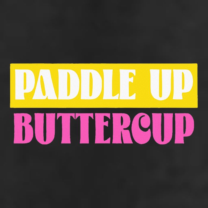 Paddle Up Buttercup for Pickleball Lovers Cool Comfort Performance Bucket Hat
