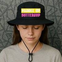 Paddle Up Buttercup for Pickleball Lovers Bucket Hat