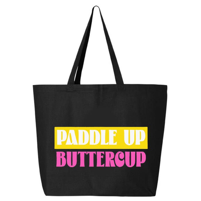 Paddle Up Buttercup for Pickleball Lovers 25L Jumbo Tote