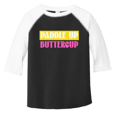 Paddle Up Buttercup for Pickleball Lovers Toddler Fine Jersey T-Shirt
