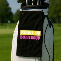 Paddle Up Buttercup for Pickleball Lovers Golf Towel