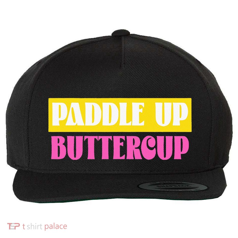Paddle Up Buttercup for Pickleball Lovers Wool Snapback Cap