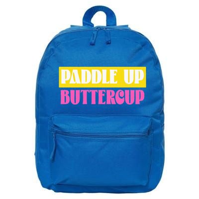 Paddle Up Buttercup for Pickleball Lovers 16 in Basic Backpack