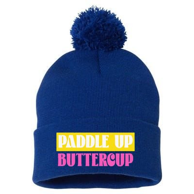 Paddle Up Buttercup for Pickleball Lovers Pom Pom 12in Knit Beanie