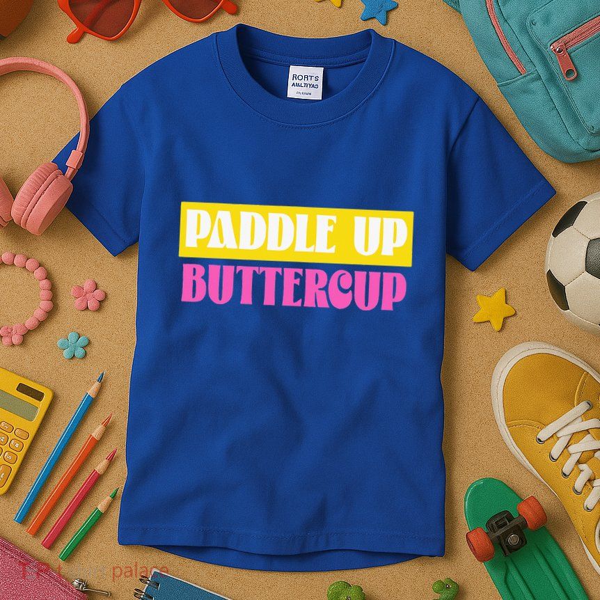 Paddle Up Buttercup for Pickleball Lovers Kids T-Shirt