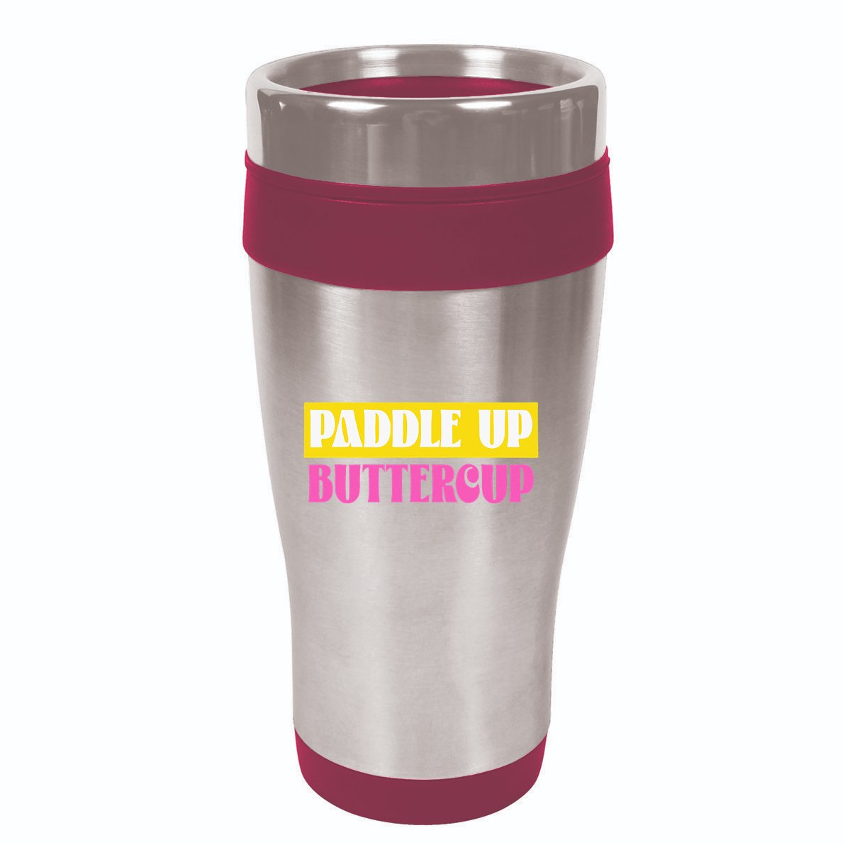Paddle Up Buttercup for Pickleball Lovers 16oz Travel Tumbler