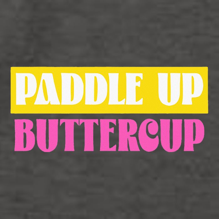 Paddle Up Buttercup for Pickleball Lovers Vector Backpack