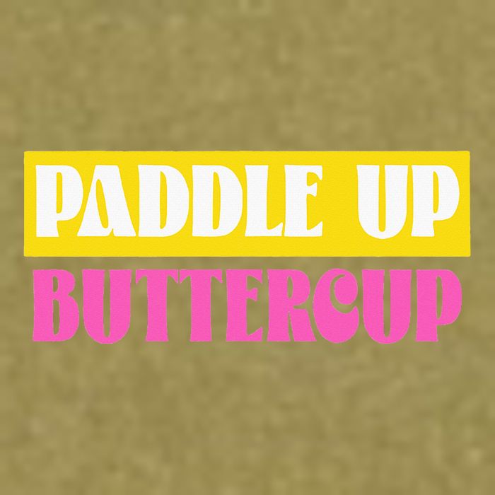 Paddle Up Buttercup for Pickleball Lovers Garment-Dyed Women's Muscle Tee