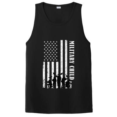 Purple Up Children's Costumes Military Children's Month American Flag PosiCharge Competitor Tank