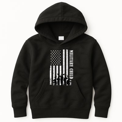 Purple Up Children's Costumes Military Children's Month American Flag Kids Hoodie