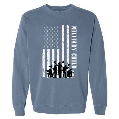 Purple Up Children's Costumes Military Children's Month American Flag Garment-Dyed Sweatshirt