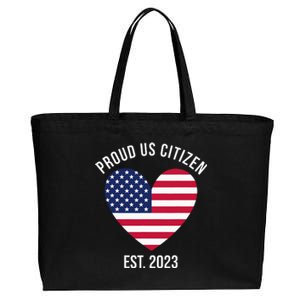 Proud US Citizenship Decoration American New USA Citizen Cotton Canvas Jumbo Tote