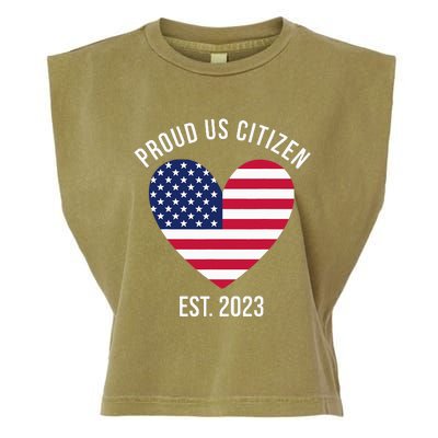 Proud US Citizenship Decoration American New USA Citizen Garment-Dyed Women's Muscle Tee