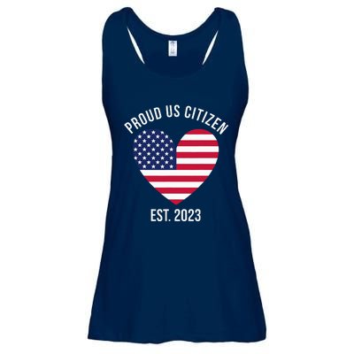 Proud US Citizenship Decoration American New USA Citizen Ladies Essential Flowy Tank