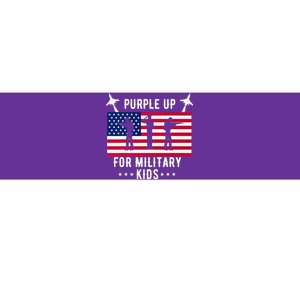 Purple Up Children's Costumes Military Children's Month American Flag Bumper Sticker