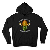 Picking Up Chicks For Husband Swinger Upside Down Pineapple Hoodie