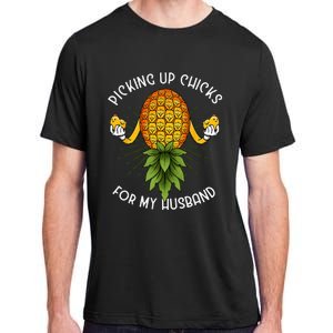 Picking Up Chicks For Husband Swinger Upside Down Pineapple Adult ChromaSoft Performance T-Shirt