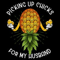 Picking Up Chicks For Husband Swinger Upside Down Pineapple Flatbill Hat