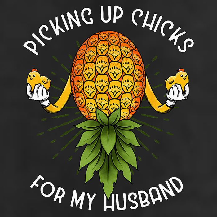 Picking Up Chicks For Husband Swinger Upside Down Pineapple Large Microfiber Waffle Golf Towel
