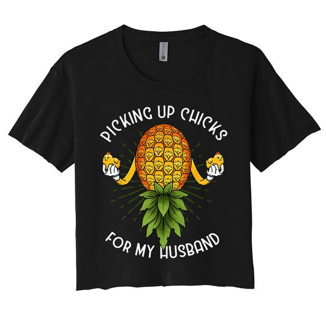 Picking Up Chicks For Husband Swinger Upside Down Pineapple Crop Top