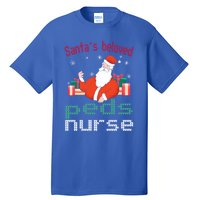 Pediatric Ugly Christmas Santas Beloved Prn Nurse Funny Gift Tall T-Shirt